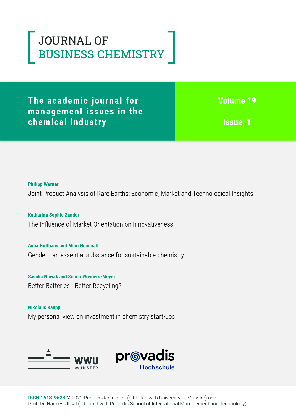 Journal of Business Chemistry February 2022