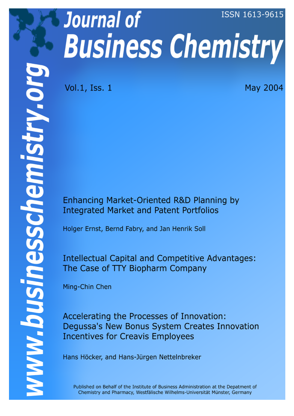 Journal of Business Chemistry May 2004