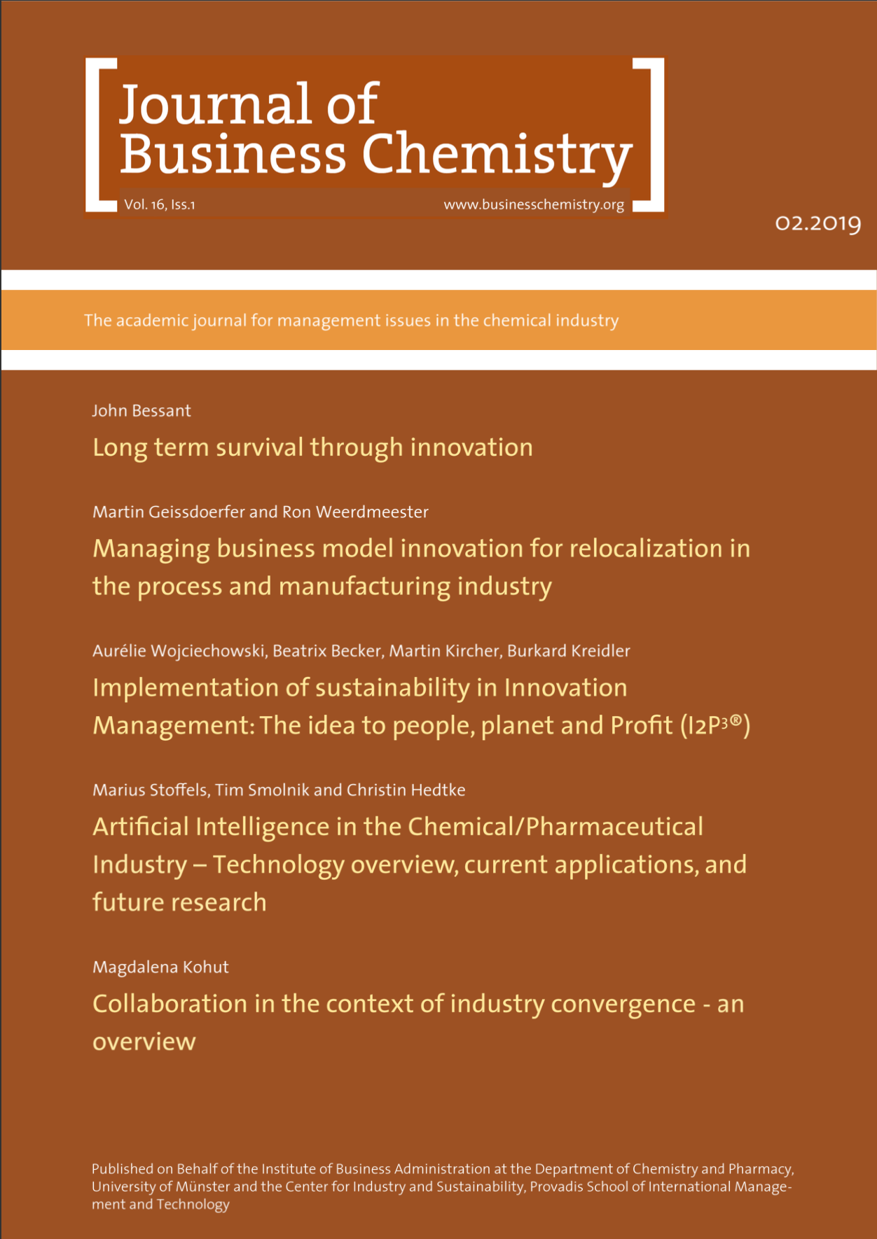 Journal of Business Chemistry February 2019