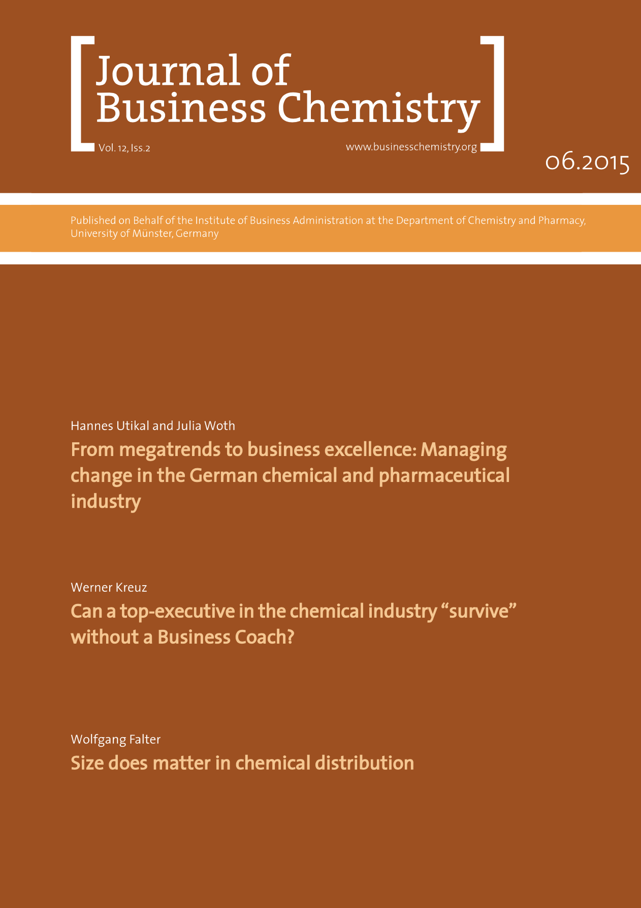 Journal of Business Chemistry June 2015