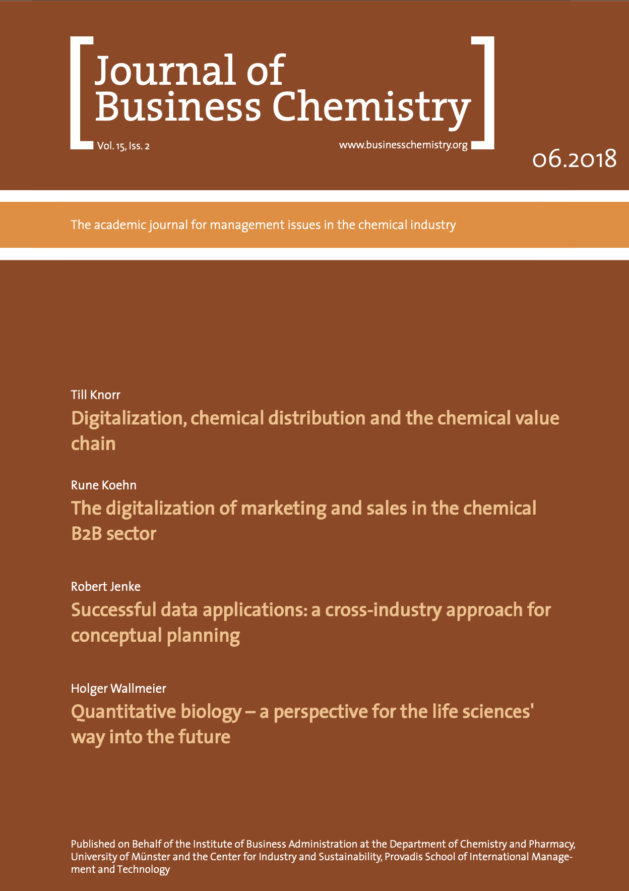 Journal of Business Chemistry June 2018