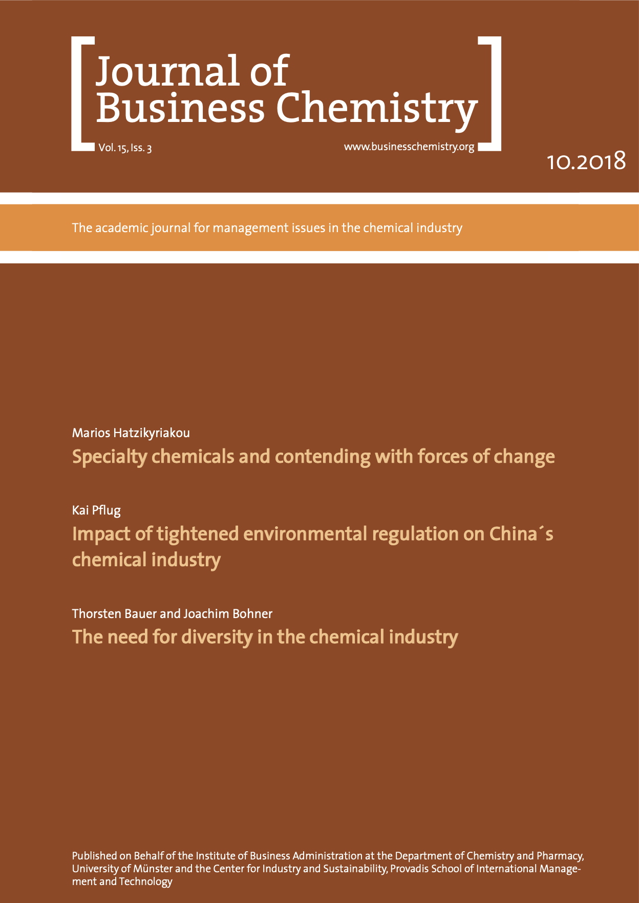 Journal of Business Chemistry October 2018