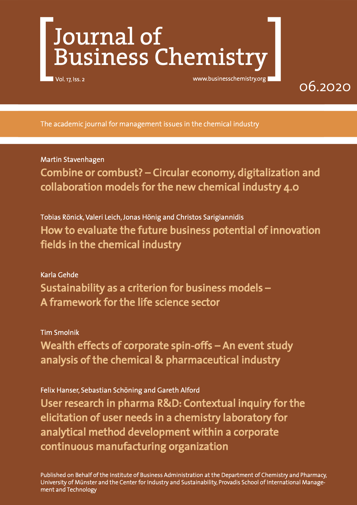Journal of Business Chemistry June 2020