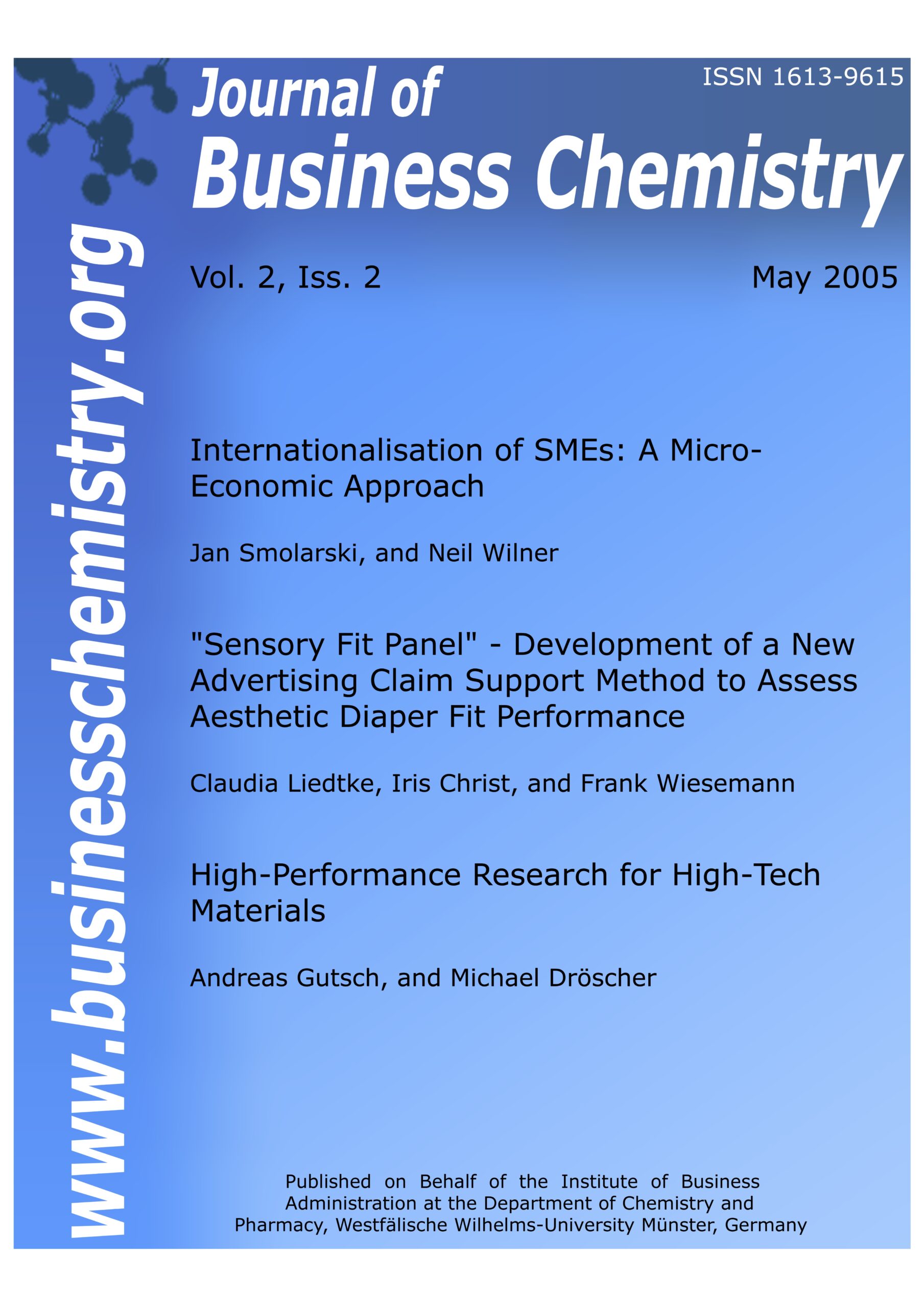 Journal of Business Chemistry May 2005