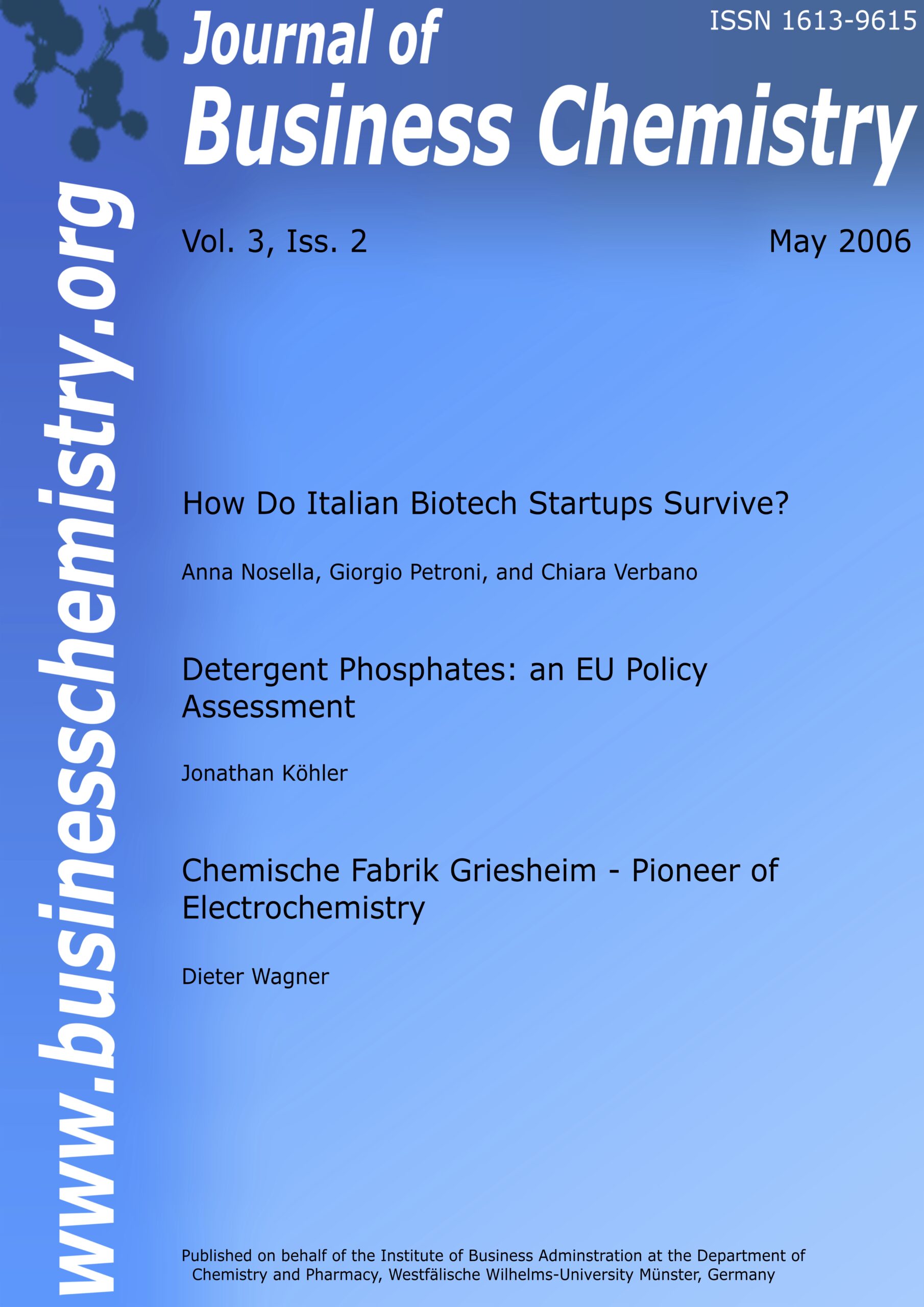 Journal of Business Chemistry May 2006