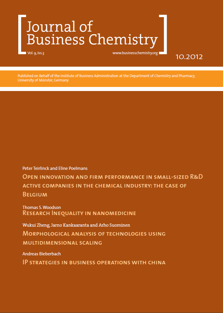 Journal of Business Chemistry October 2012