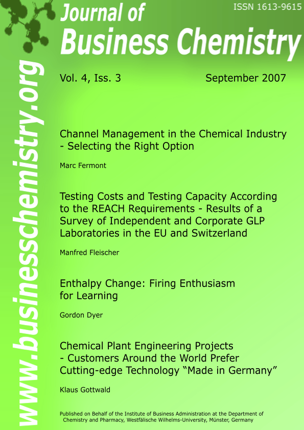 Journal of Business Chemistry September 2007