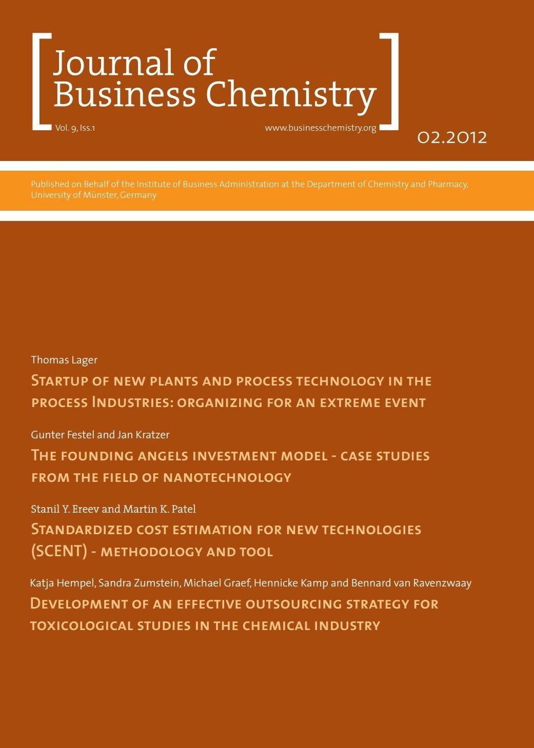 Journal of Business Chemistry February 2012