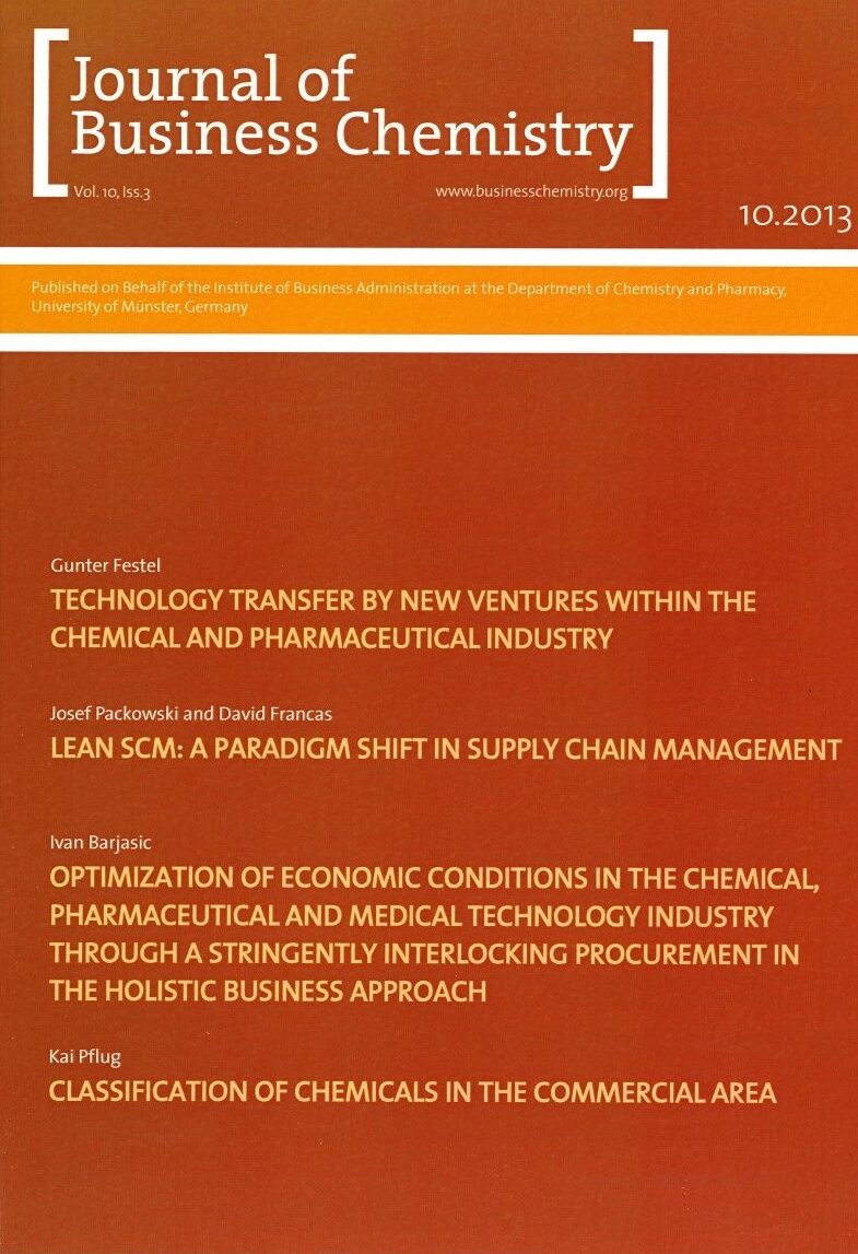Journal of Business Chemistry October 2013