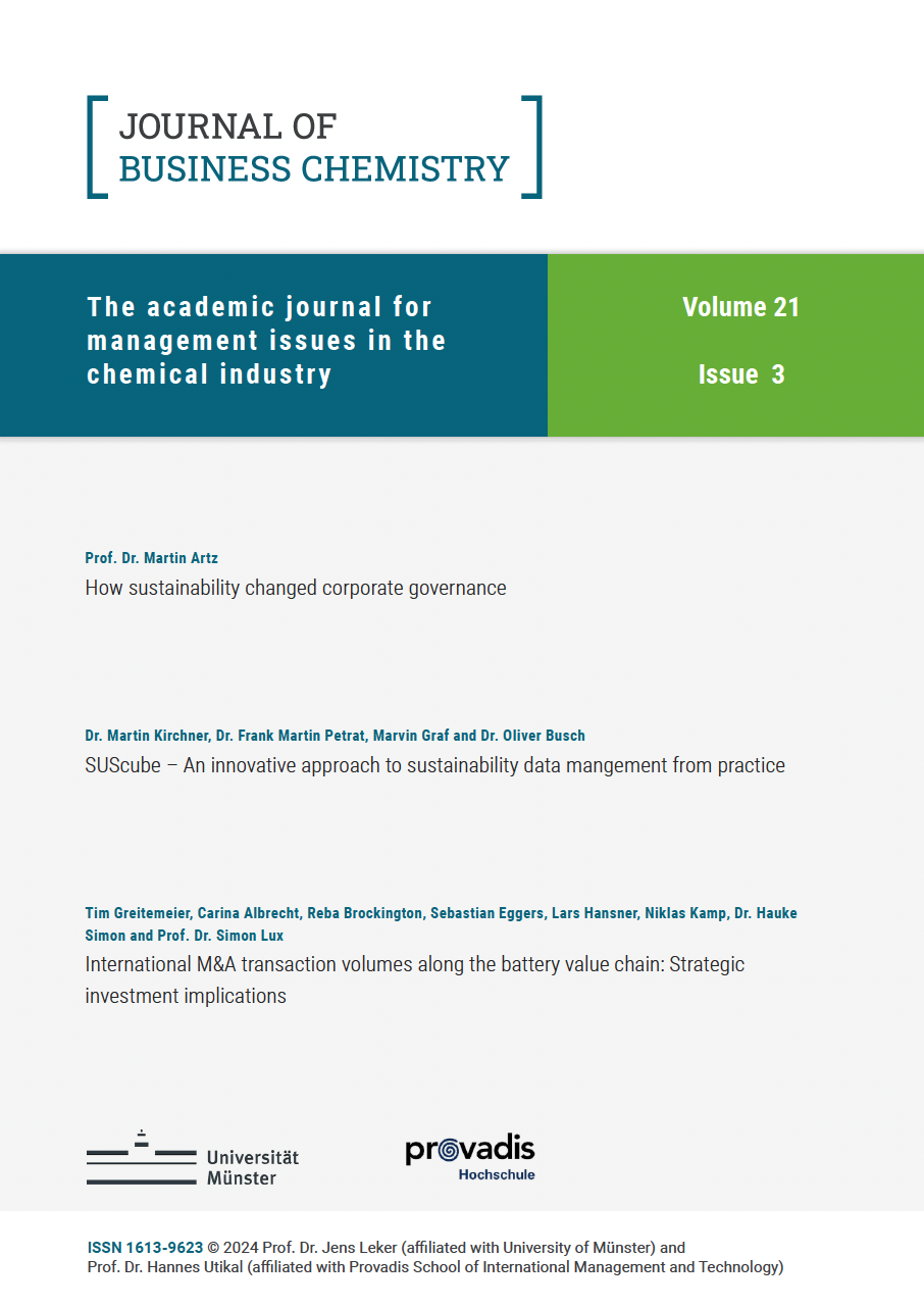 Journal of Business Chemistry October 2024