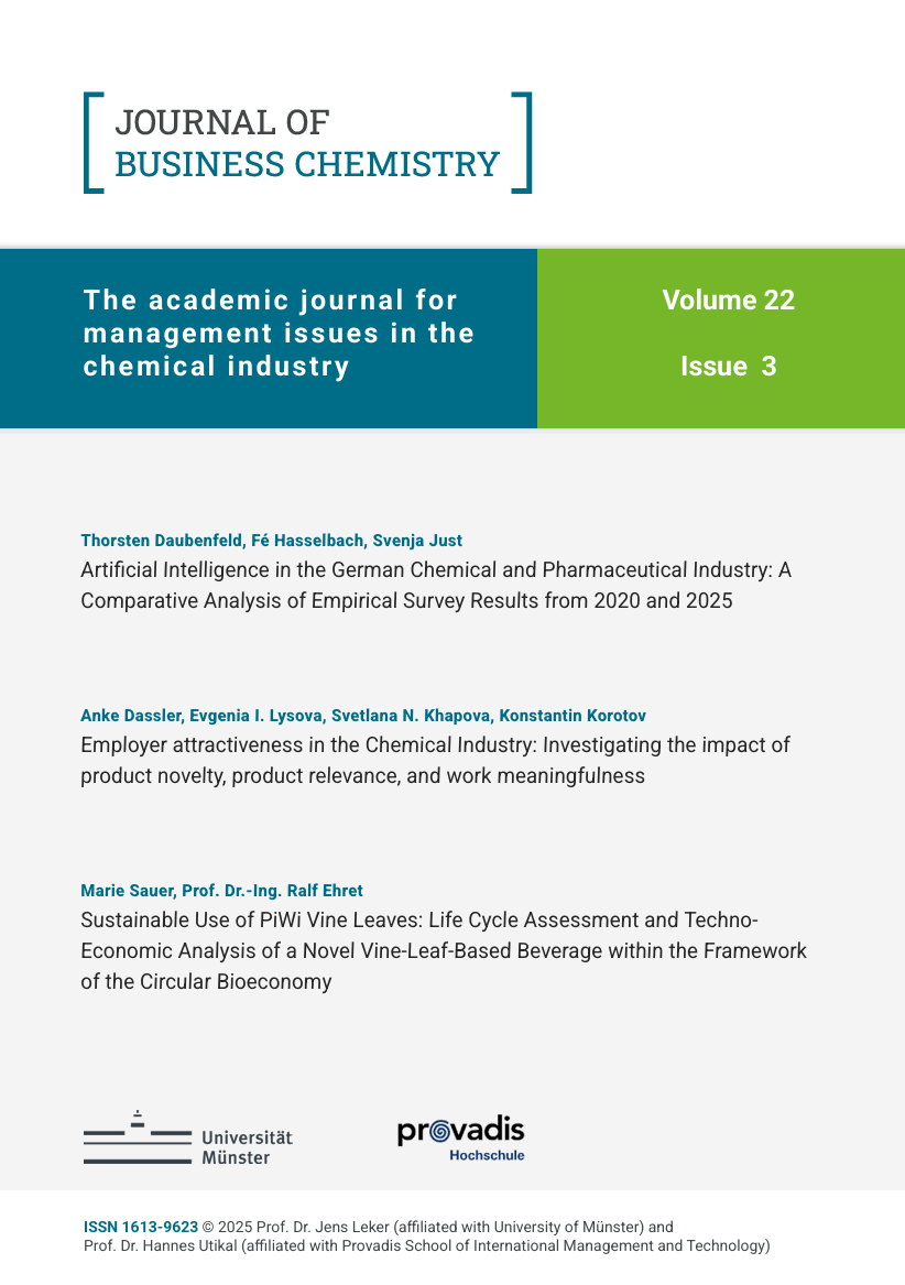 Journal of Business Chemistry October 2025